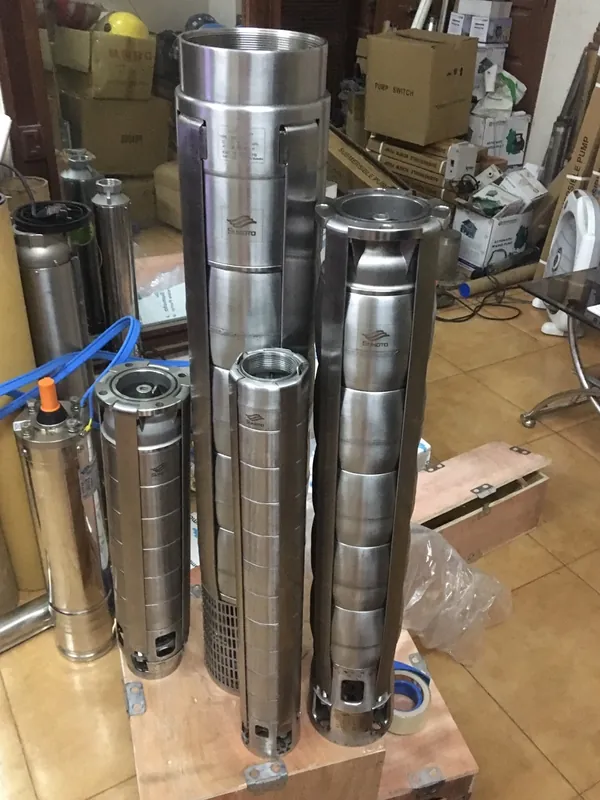chọn bơm chìm theo độ sâu bể