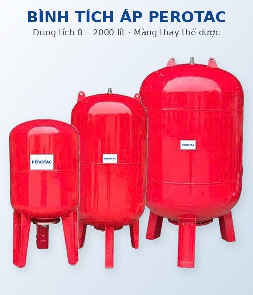 Bình tích áp PEROTAC 8 – 2000 lít – bomchimdailoan.com